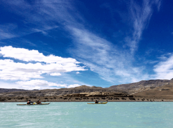 kayak y trekking en El Calafate - El Chaltén - Río La Leona
