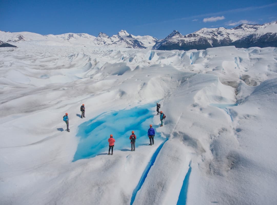 Trekking com crampon na geleira Perito Moreno