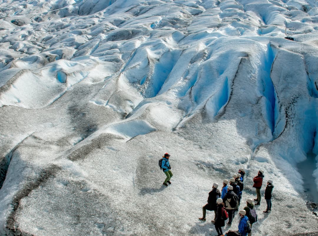 Trekking com crampon na geleira Perito Moreno